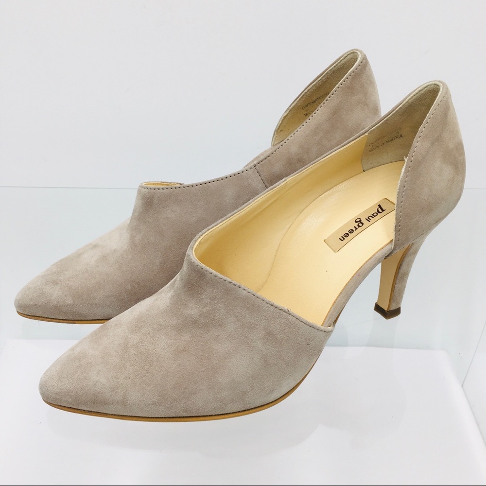 Paul Green Rosewood Taupe Suede Pumps